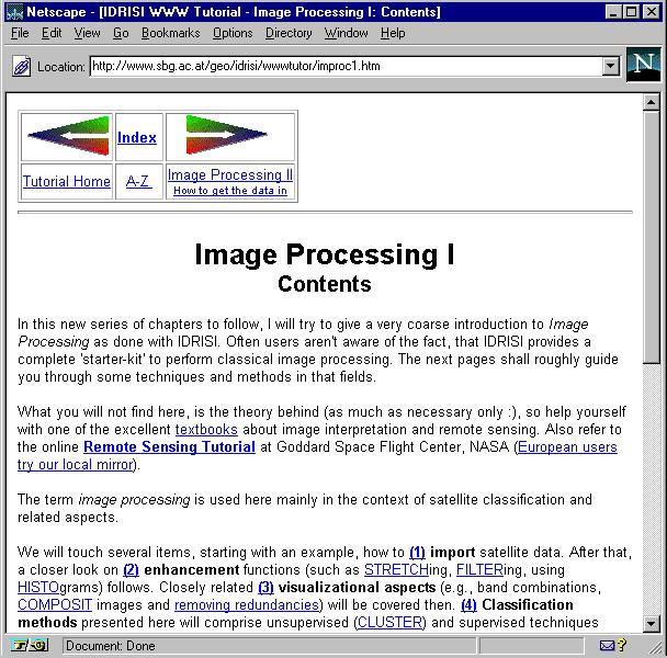 Stubkjær: WWW, Education, Remote Sensing, 1997